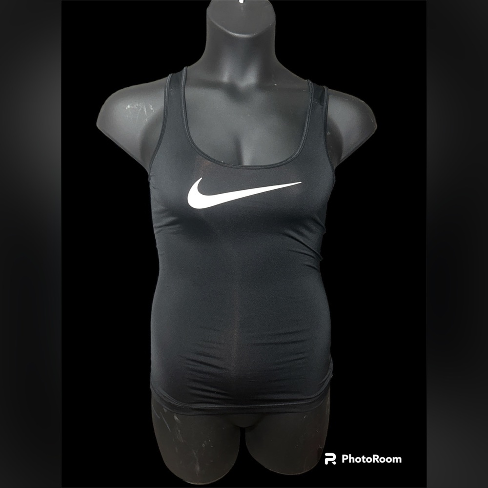 NIKE PRO DRI FIT BLACK CRISS CROSS OPEN BACK SIZE XS